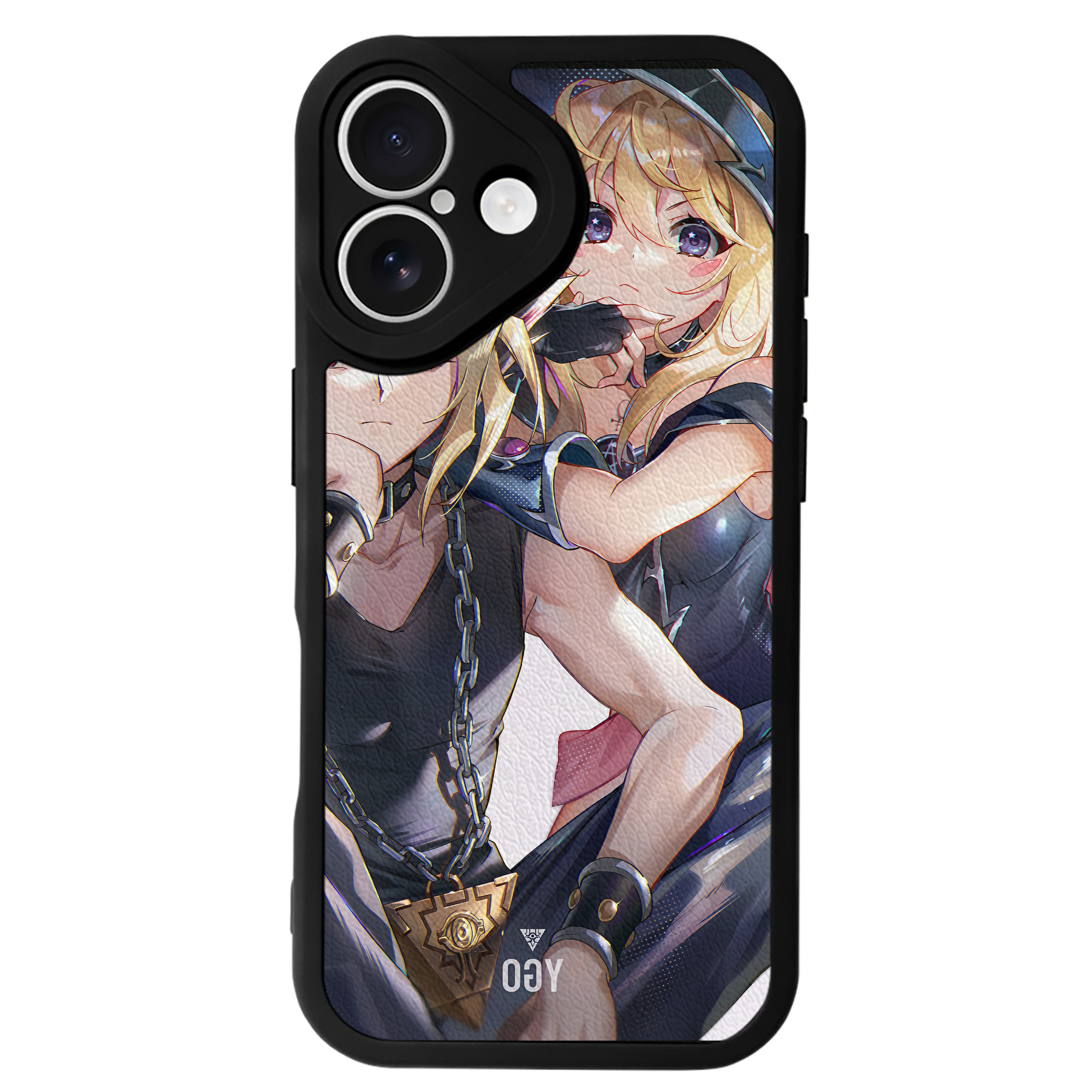 （画像用） 遊☆戯☆王 Yu-Gi-Oh! 【iPhone 16シリーズ対応】シリコンスマホケース（レザー調） 材質：シリコン